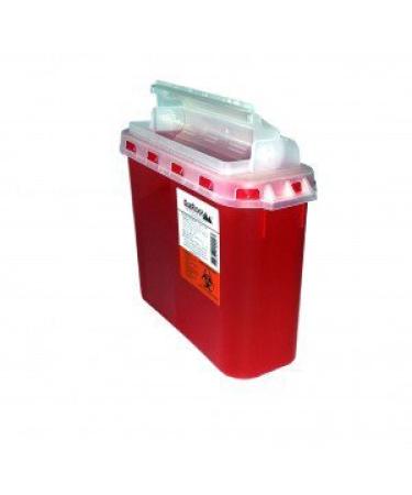 2-Pack 5.4 Qt Style Sharps Disposal Container with Touch-Free Rotating Lid - Buy Online on SooperMarket.com