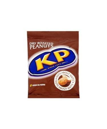KP Dry Roasted Peanuts 50g bag (card of 24)