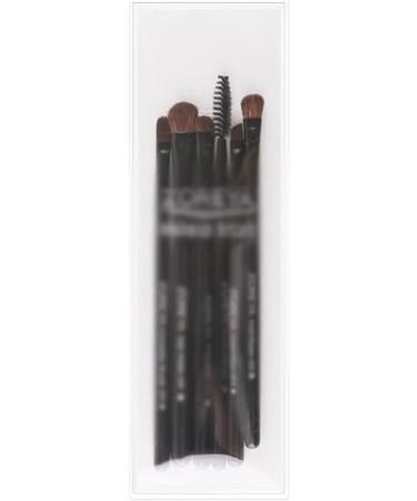 DFHBFG Makeup Tools - 6 Small Sets Black Wood Handle Eye Shadow Brushes | High-Quality Makeup Brushes for Flawless Looks - International Shipping Available - Buy Online on SooperMarket.com