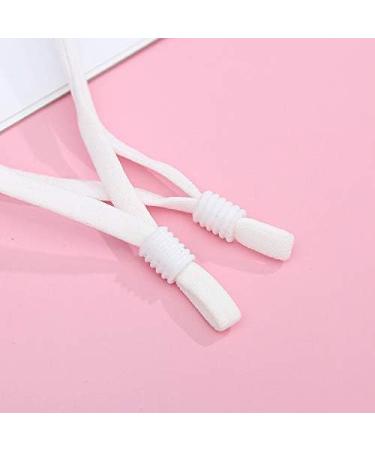 60pcs Flat Adjustable Elastic Ear Loops for Face Masks with Silicone Cord Lock - 4.92L x 1/5W - Buy Online on SooperMarket.com