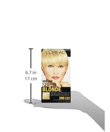 L'Oreal Paris Super Blonde Creme Lightening Kit - 200 Bleach Blonde - Buy Online on SooperMarket.com