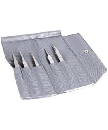 Premium 5-Piece Tweezer Set with Replacement Tips - International Shipping Available | D00349 - Buy Online on SooperMarket.com