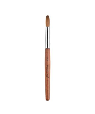 Alexnailart Kolinsky Sable Nail Brush Acrylic Brush for Acrylic Powder Nail Art Pen with Red Wooden Handle Manicure Design 14# Size 14