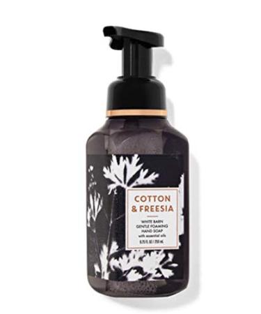 Bath and Body Works White Barn Cotton Freesia Gentle Foaming Hand Soap 8.75 Ounce
