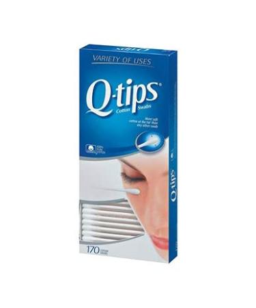 Q-tips Cotton Swabs 170 ct - Pack of 1, Gentle and Versatile Cleaning Tool - Buy Online on SooperMarket.com