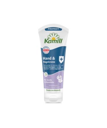 Kamill Protect Hand & Nail Cream 100ml- for stressed hands in winter moisturizing & calming with organic family & almond blossom