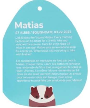 Squishmallows 7.5in Matias Red - Buy Online on SooperMarket.com