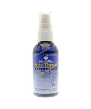 Natra Bio Co Sore Throat Spray Liquid 4 Ounce - 6 per case.