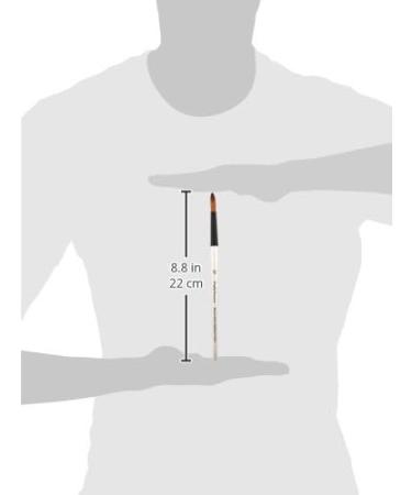 Daler Rowney Simply Simmons Synthetic Round Brush Size 10 - Ideal for Acrylic and Multimedia - Buy Online on SooperMarket.com