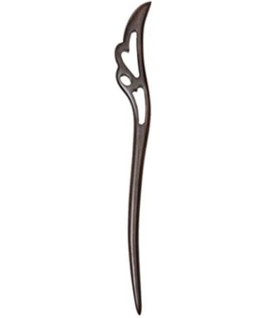 1PC Wooden Hair Stick Vintage Japanese Hair Chopstick Ethnic Ebony Bun Chignon Holders Black 18cm - Buy Online on SooperMarket.com