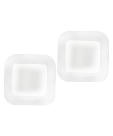 ULTECHNOVO 2pcs Pressure Sore Patch Silicone Scar Tape Water Proof Tape Scar Sheet Scar Removal Tape Keloid Scar Tape Adhesive Foams Dressing Pad Foams Absorbent Dressing Hydrocolloid Patch