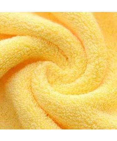RUIBOLU 100% Cotton Ultra Soft Hand Towels - 2 Set, 14x30 Bath, Hand, Face, Gym Towels - Yellow - Buy Online on SooperMarket.com