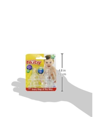 Nuby 4-Pack Fast Flow Nipples - Standard Neck, One Size - Buy Online on SooperMarket.com