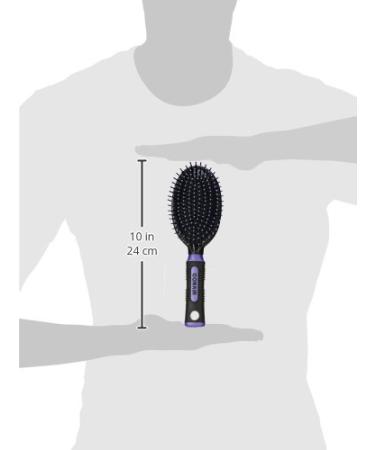 Conair Nylon Bristle Oval Cushion Hair Brush 2-Piece Set with Rubber-Grip Handles - Travel & Full-Sized Brushes - Buy Online on SooperMarket.com