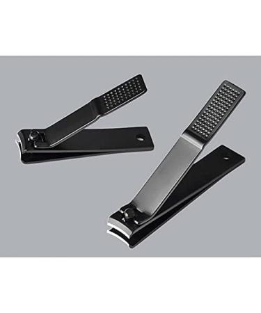 Kuuddker Black Nail Clippers Stainless Steel and Toenails Manicure Tool Flat Nose Nail Clippers S - Buy Online on SooperMarket.com
