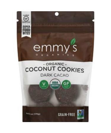 EMMYS Organic Dark Cacao Macaroons, 6 OZ