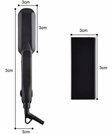 4 in 1 Hair Crimper & Flat Iron - Ceramic Hair Straightener Curling Iron & Waver - Interchangeable 1.5 Inch Plates for Perfect Styling - Buy Online on SooperMarket.com