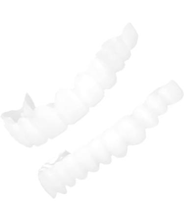 Buy Upper & Lower Jaw Temporary Whitening Denture Sets | Non-Retaining Simulation Dentures with Brackets - International Shipping Available - Buy Online on SooperMarket.com
