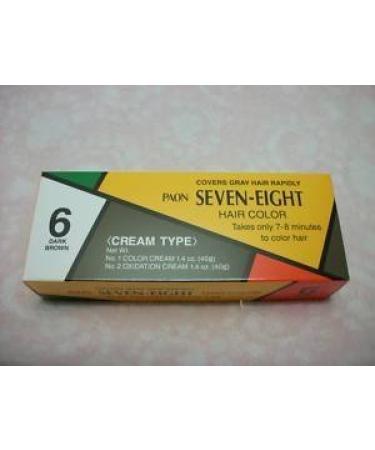 PAON CREAMY TYPE HAIR COLOR DARK BROWN # 6 by N'iceshop