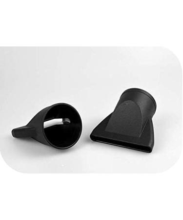 2 PCS/Set Professional Salon Hair Dryer Nozzle Replacement - Black Narrow Concentrator Blow Dryer Attachment - Fits Outer Dia 4.2-4.6cm - Buy Online on SooperMarket.com