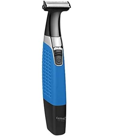 KEMEI Electric Razor & Beard Trimmer - Waterproof Cordless USB Rechargeable Groomer for Men & Women - Eyebrow Beard Facial & Body Hair Removal - Blue - Buy Online on SooperMarket.com