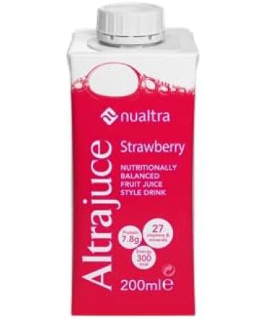 Nualtra Altrajuce Strawberry - 12 Bottles x 200ml | High Energy Nutrition Supplement | Juice-Style Formula - Buy Online on SooperMarket.com