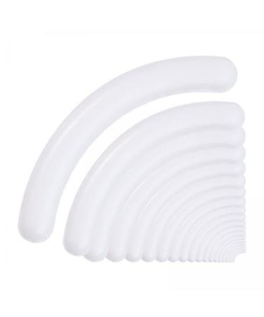 Colcolo 2x 20 pieces of replacement pads for eyelash pliers easy to install durable durable soft make -up tool cosmetic accessories white