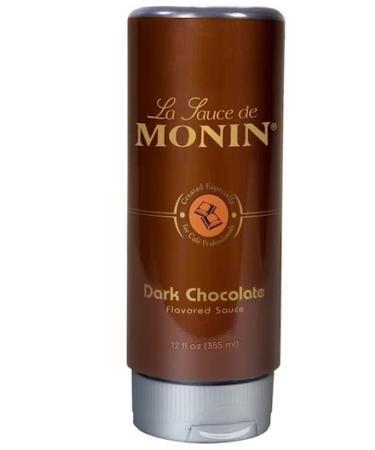 Monin Dark Chocolate and Caramel Sauce 12oz (Pack of 2) with Spreader Brush - Shop Now! - Buy Online on SooperMarket.com