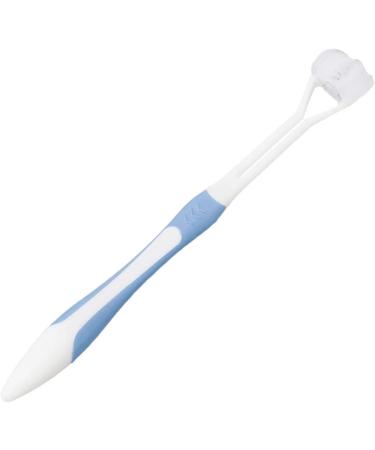 Adult Soft Bristle 3-Sided Toothbrush - Blue | Manual Toothbrush for Effective Cleaning - Buy Online on SooperMarket.com