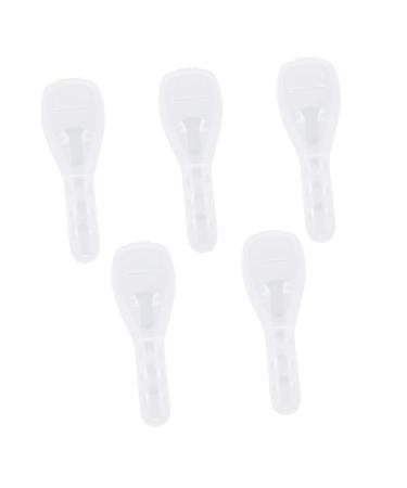 Beavorty 5er boxes travel case for razor razor organizer container clear shaver cover suitcase razor case storage container for razor traveler holder holding hair pp man shave