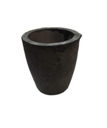 #1 1-2KG MegaCast, Foundry Clay Graphite Crucibles Black Cup Furnace Torch Melting Casting Refining Gold Silver Copper Brass Aluminum