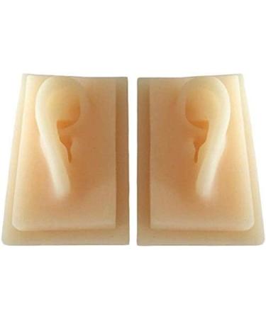 Silicone Ear Template - 1 Pair Silicone Ear Acupuncture Practical Model - Earmold Artificial Ear Simulation for Acupuncture Studs Earring Earlier - Buy Online on SooperMarket.com