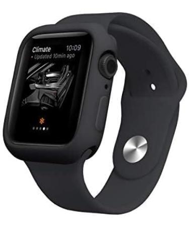 Hontao Ultra Thin Soft TPU Shockproof Bumper Case for Apple Watch Series 8/7 - Black 45mm - Buy Online on SooperMarket.com