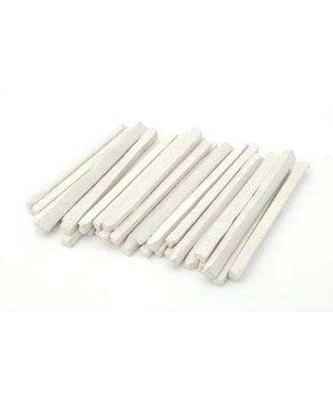 White Slate Pencils Cut from Natural Stone (Pack of 50pcs)
