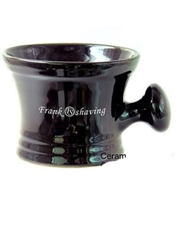 Ceramic Shaving Mug with Knob Handle -- Fits up to a 4 Oz Soap