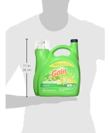 Gain Aroma Boost Liquid Laundry Detergent - Original Scent 96 Loads HE Compatible 138 fl oz | International Shipping Available - Buy Online on SooperMarket.com