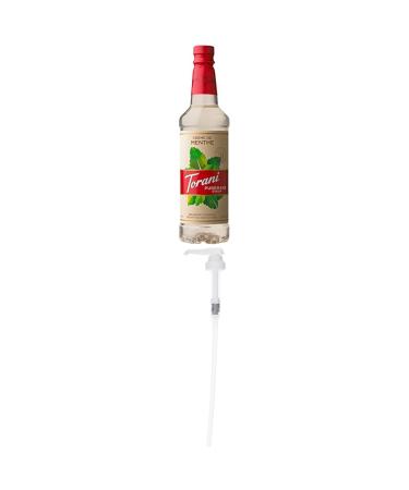 Torani Puremade Cr me De Menthe Syrup 750ml PET Bottle and Torani Flavored Flavour Syrup Pump for 750ml