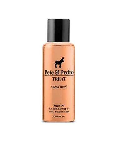 Pete & Pedro TREAT - Argan Oil Moisturizing Hair Treatment | Keeps Hair Soft, Strong, Frizz-Free, Silky, & Shiny | Helps Dry & Damaged Hair, Skin, Nails, & Cuticles | As Seen on Shark Tank, 2 oz.