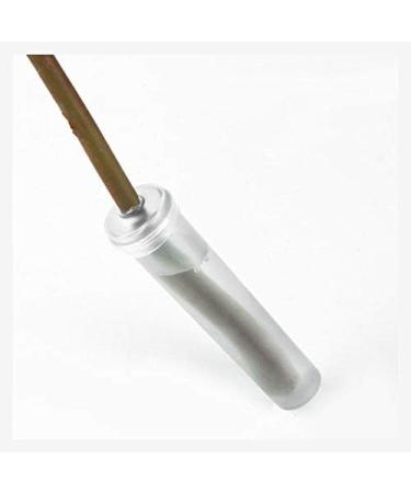 SBYURE 100 Pack Flower Water Tubes - Clear Plastic Floral Vials for Arrangements - 2-7/8 Inches - Transparent Caps - Bulk Pack - Buy Online on SooperMarket.com