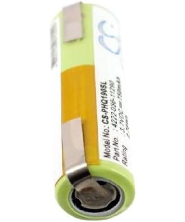 Replacement Battery for Philips Norelco RQ1280 RQ1290 Smarttouch-XL RQ1050 - 750mAh/3.7V Compatible Parts 036-11290 4222-036-06410 4222-036-11290 - International Shipping Available - Buy Online on SooperMarket.com