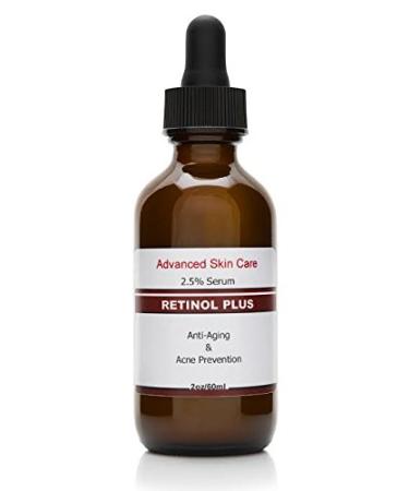 Retinol Cream 2.5% (2.oz bottle) with Vitamin C Serum 20% Salicylic Acid 2% 3.5% Niacinamide B3 10% MSM and Tea Tree Oil - Anti Aging and Skin Clearing Serum Acne Best Retinol serum for face