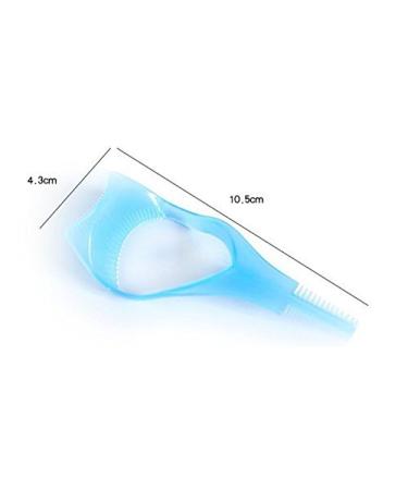 3-in-1 Plastic Eyelashes Tools - Pink & Blue Mascara Applicator Guard for Perfect Eye Makeup | International Shipping - Buy Online on SooperMarket.com