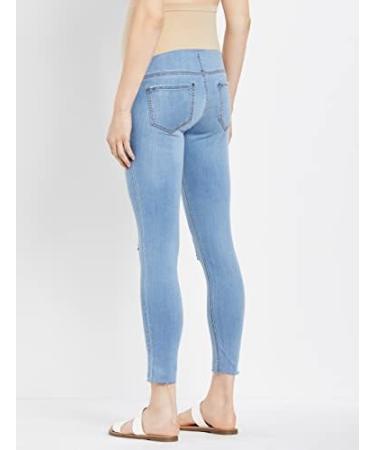 Motherhood Maternity Indigo Blue Stretch Secret Fit Belly Ankle Denim Jegging Jeans XS Cornflower Light Wash - Maternity Jeans - Buy Online on SooperMarket.com