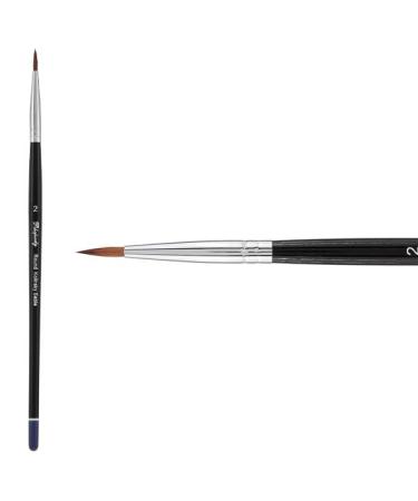 Creative Mark Rhapsody Kolinsky Sable Artist Watercolor Paint Brush - for Professional Watercolorists  Gouaches  Inks  Fluid Medias -  Round 2   2