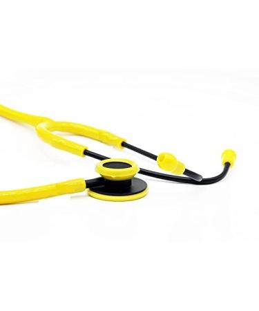 Yellow Stethoscope for Doctors/Medical Student/Nurse Special Design Matt Black