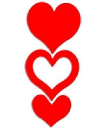 3-Way Heart Tanning Stickers - Pack of 50 - Buy Online on SooperMarket.com