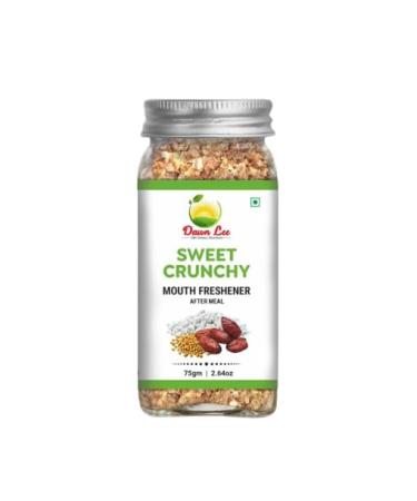 Dawn Lee Sweet Crunchy Mouth Freshener Mukhwas Digestive and Mood Enhancer Low Calorie Fat Instant Relief from Spicy Food Induced Stomach Irritation- 75 Gram