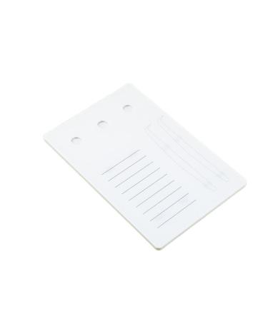 Acrylic Eyelash Extension Pallet Grafting False Eyelash Organizer Extension Pad Lash Tray Adhesive Glue Tweezers Palette Individual Holder (White L)