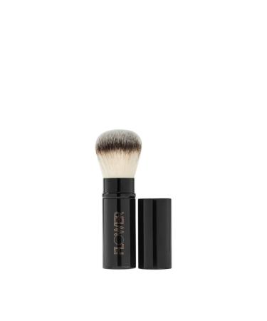FLOWER Beauty Retractable Makeup Brush - Light Powder + Brozer Application - Easy To Wash - Retractable Feature Keeps Brush Clean - Travel Size + Portable - Long-Lasting