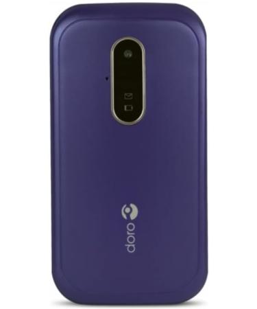 Doro 6620 Unlocked 3G Clamshell Big Button Mobile Phone for Seniors | Purple UK/Irish Version with SOS Button, GPS, Talking Keys & Charging Cradle - Buy Online on SooperMarket.com